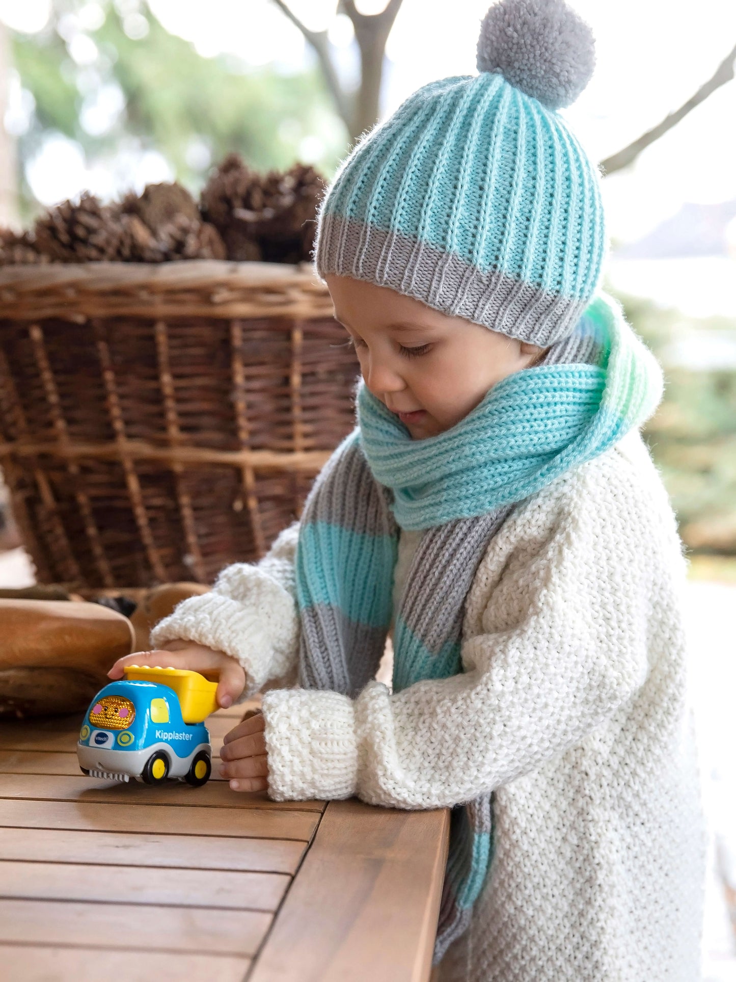 Kinderschal und Mütze