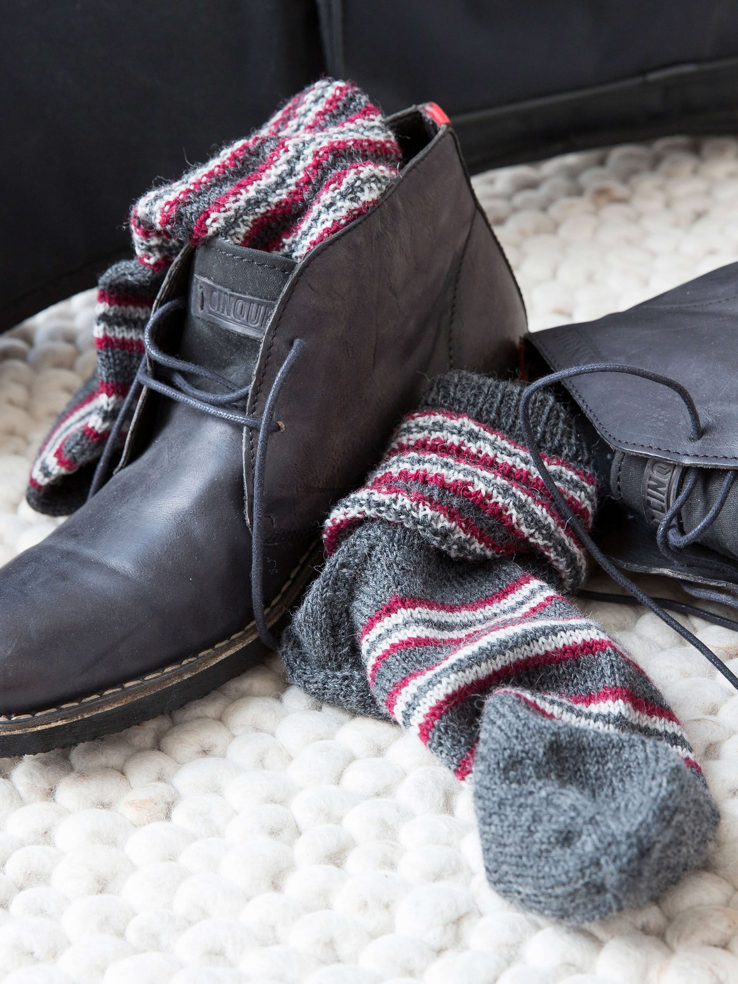 Herrensocken mit Streifen