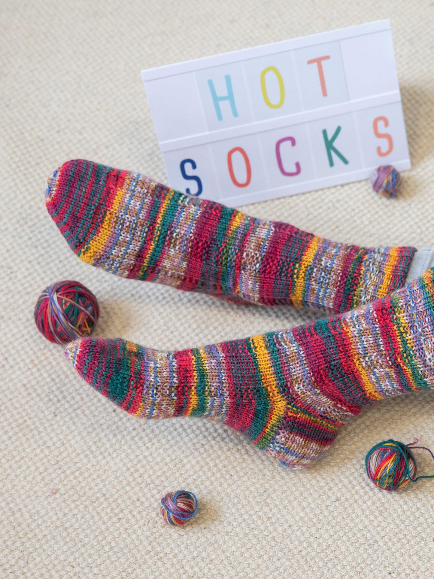 Socken mit Krausrippen
