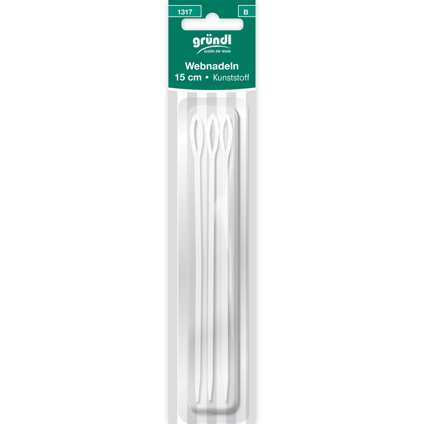 Webnadeln, 15 cm, 3 Nadeln (15 cm), Kunststoff