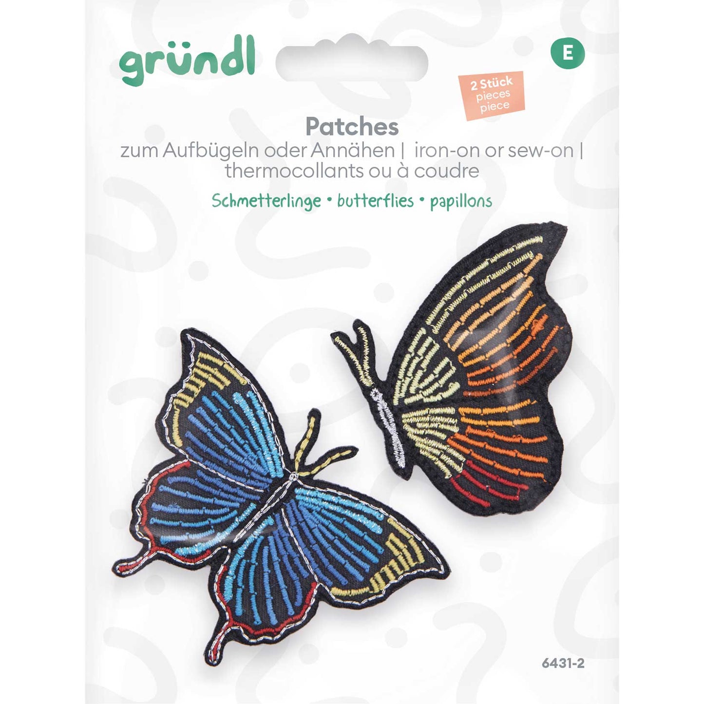 Patches zum Aufbügeln - Schmetterlinge