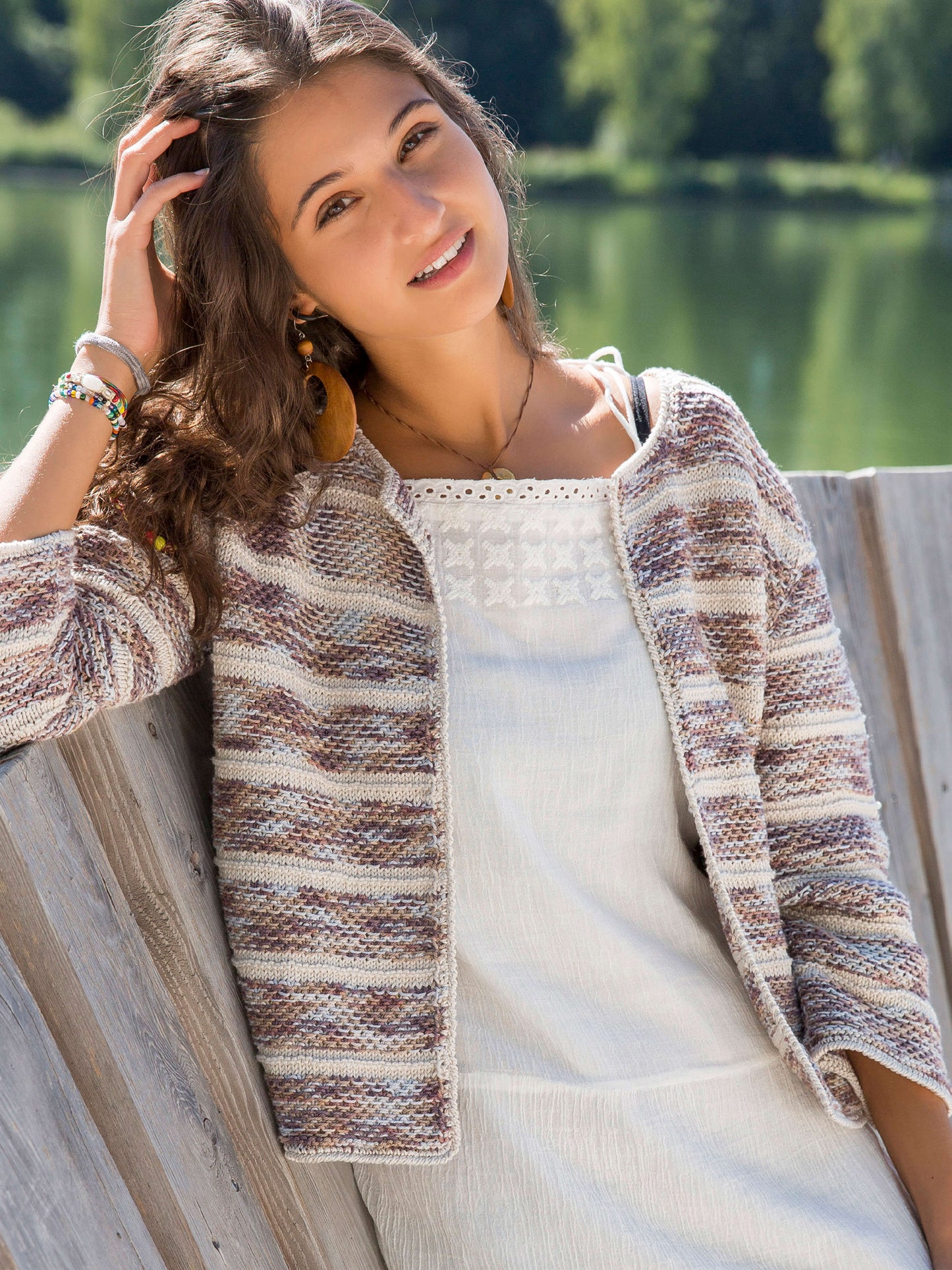 Jacke mit Streifen