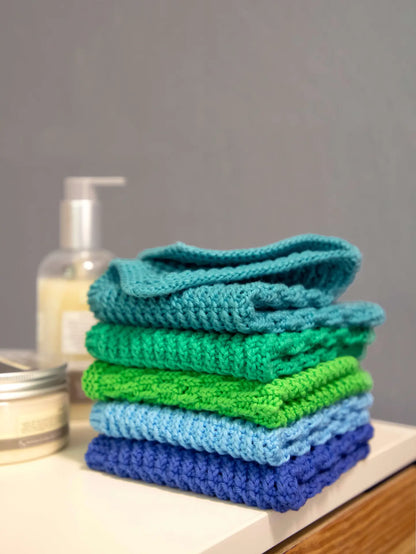 Kit de tricot pour serviettes d'invités 100 % coton