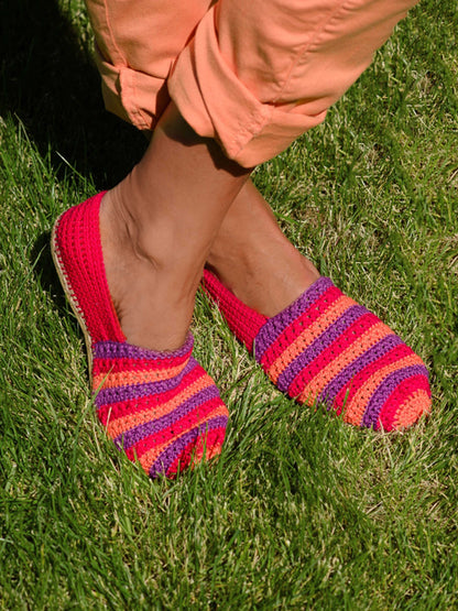 Gestreifte Espadrilles