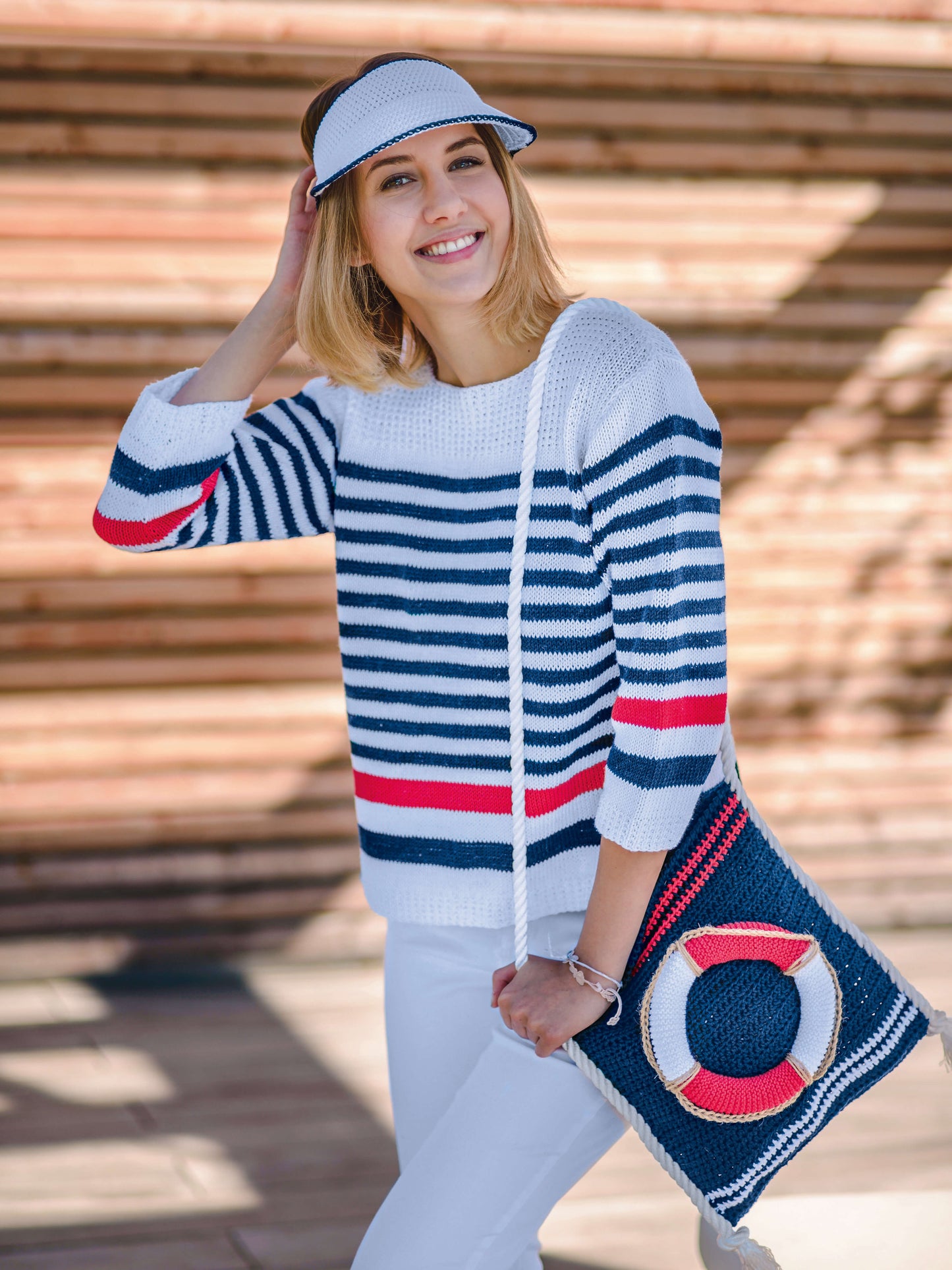 Pullover im Marinelook