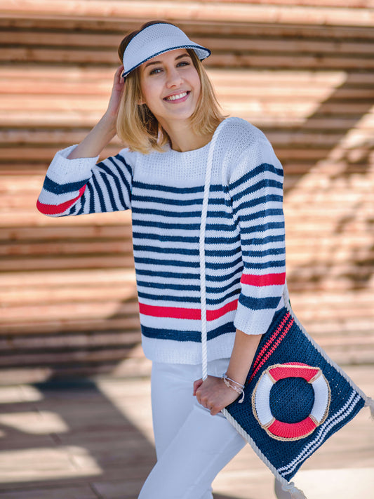 Pullover im Marinelook