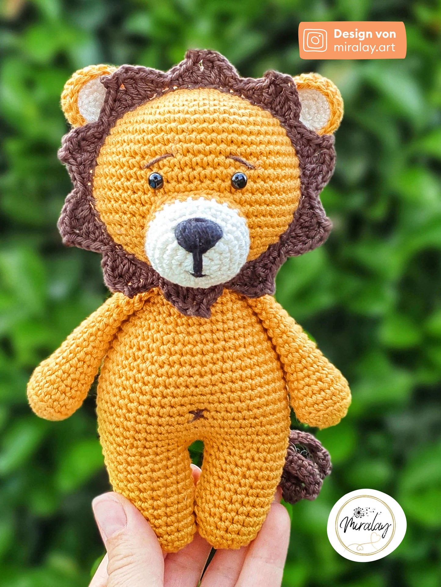 Amigurumi-Löwe Paul aus Baumwolle
