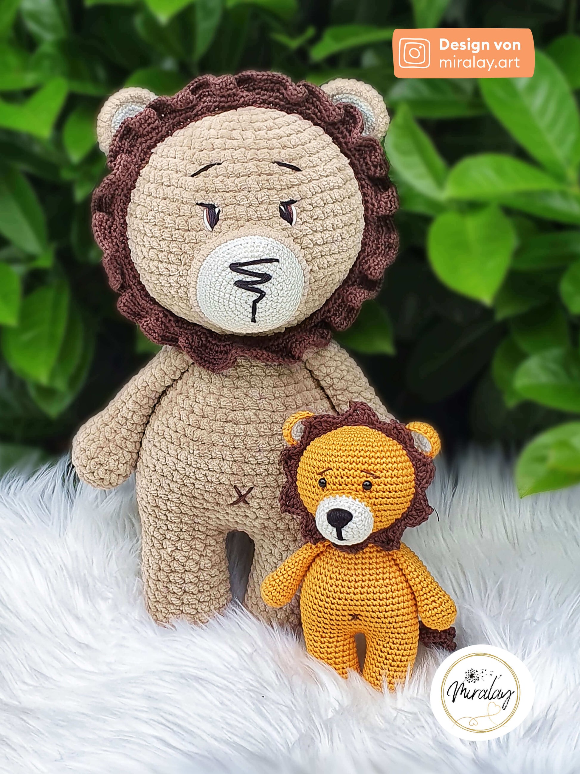 Amigurumi-Löwe Paul aus Baumwolle