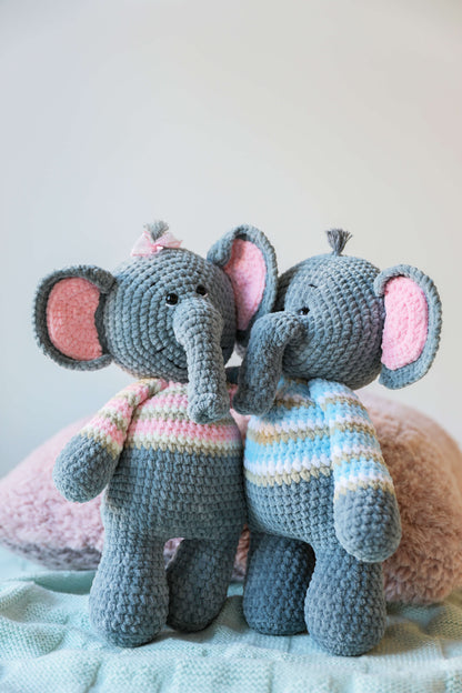 Häkelanleitung Kuscheltier Elefant Emil