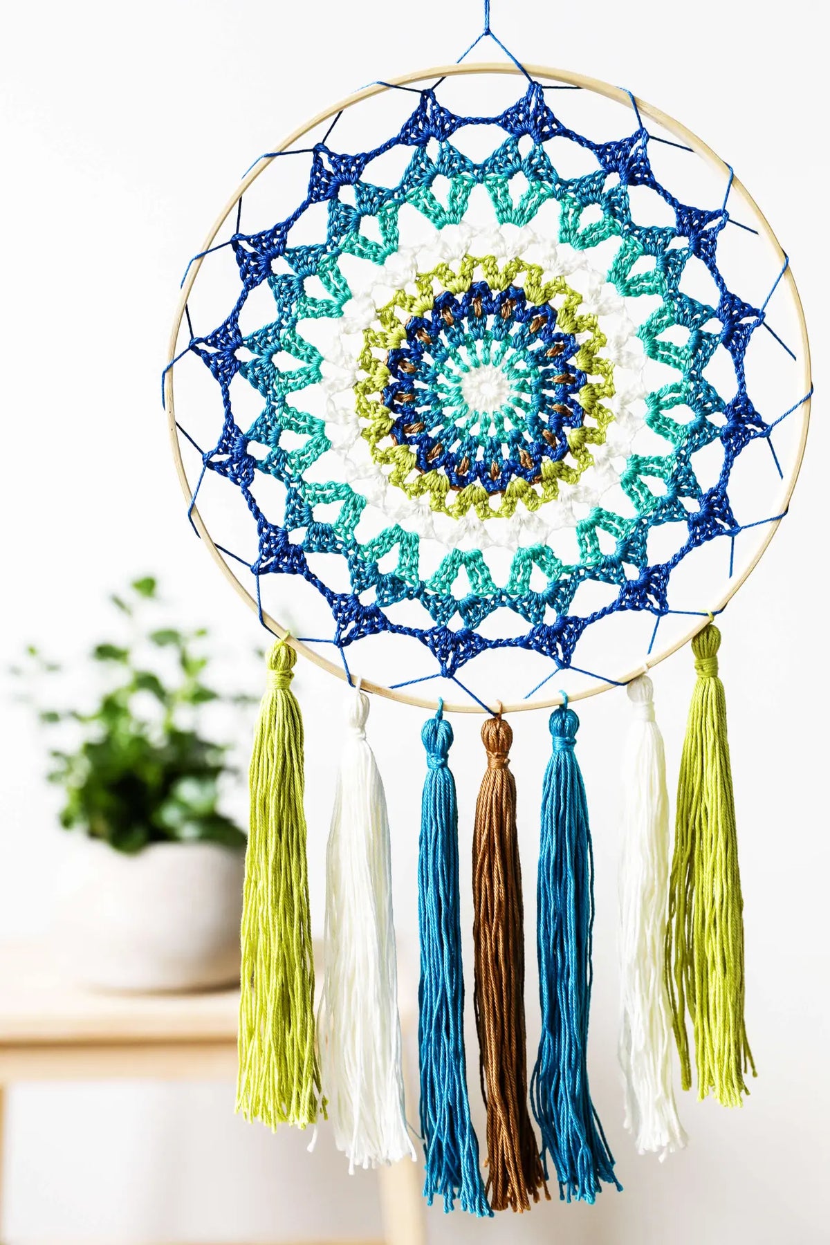 Häkelset Traumfänger mit Mandala
