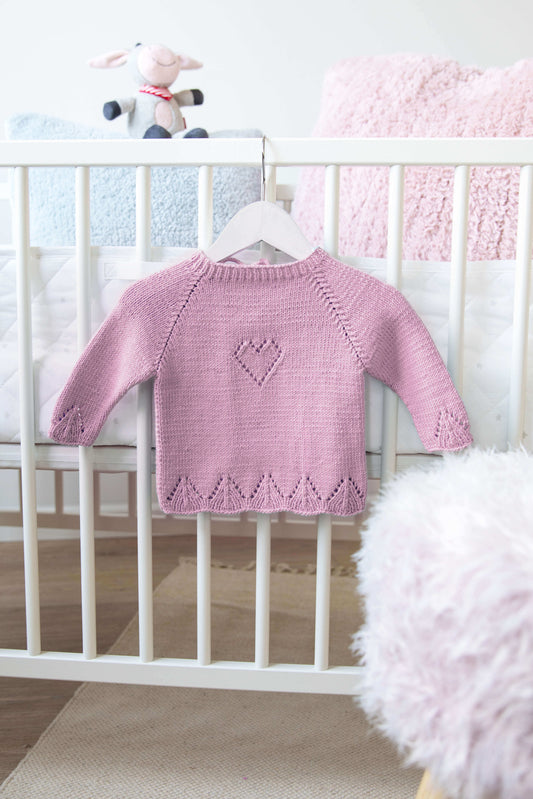 Mädchenpulli mit Herz