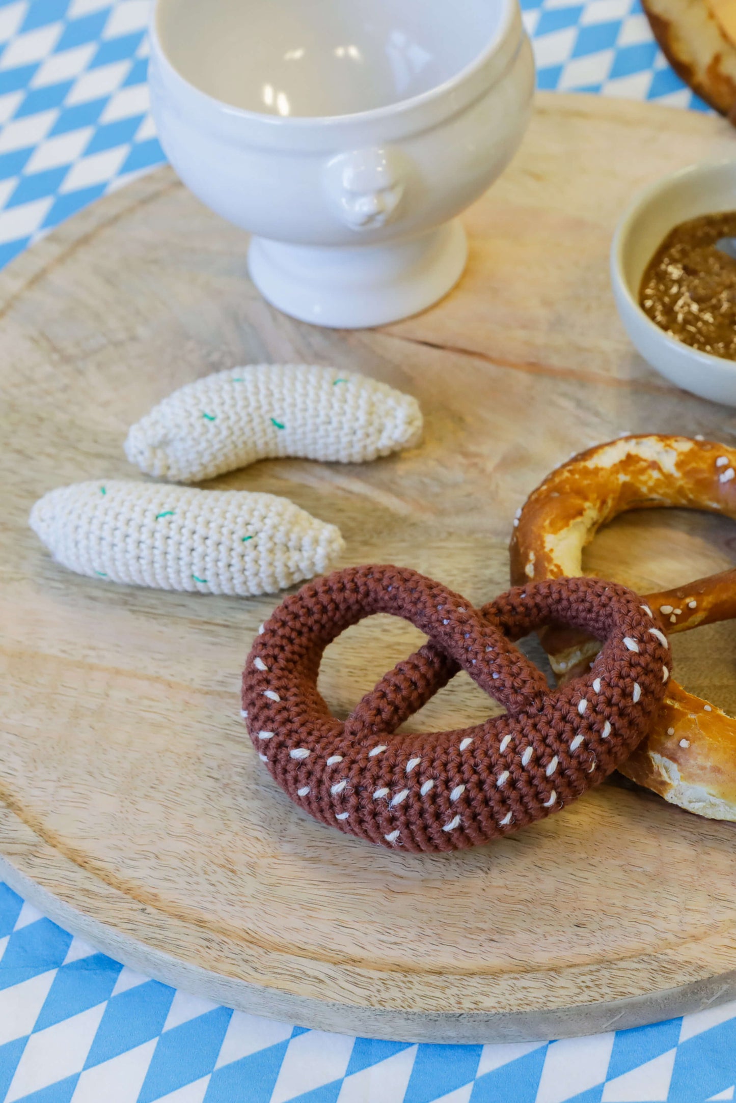 Amigurumi Breze und Weißwurst