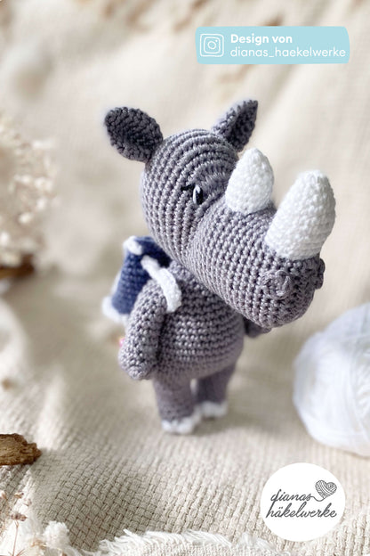 Amigurumi Rapti das Nashorn
