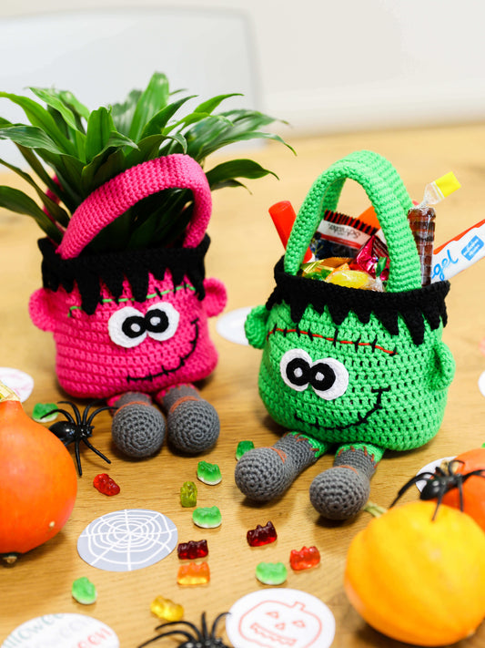 Häkelanleitung Bonbontasche Monster Franky