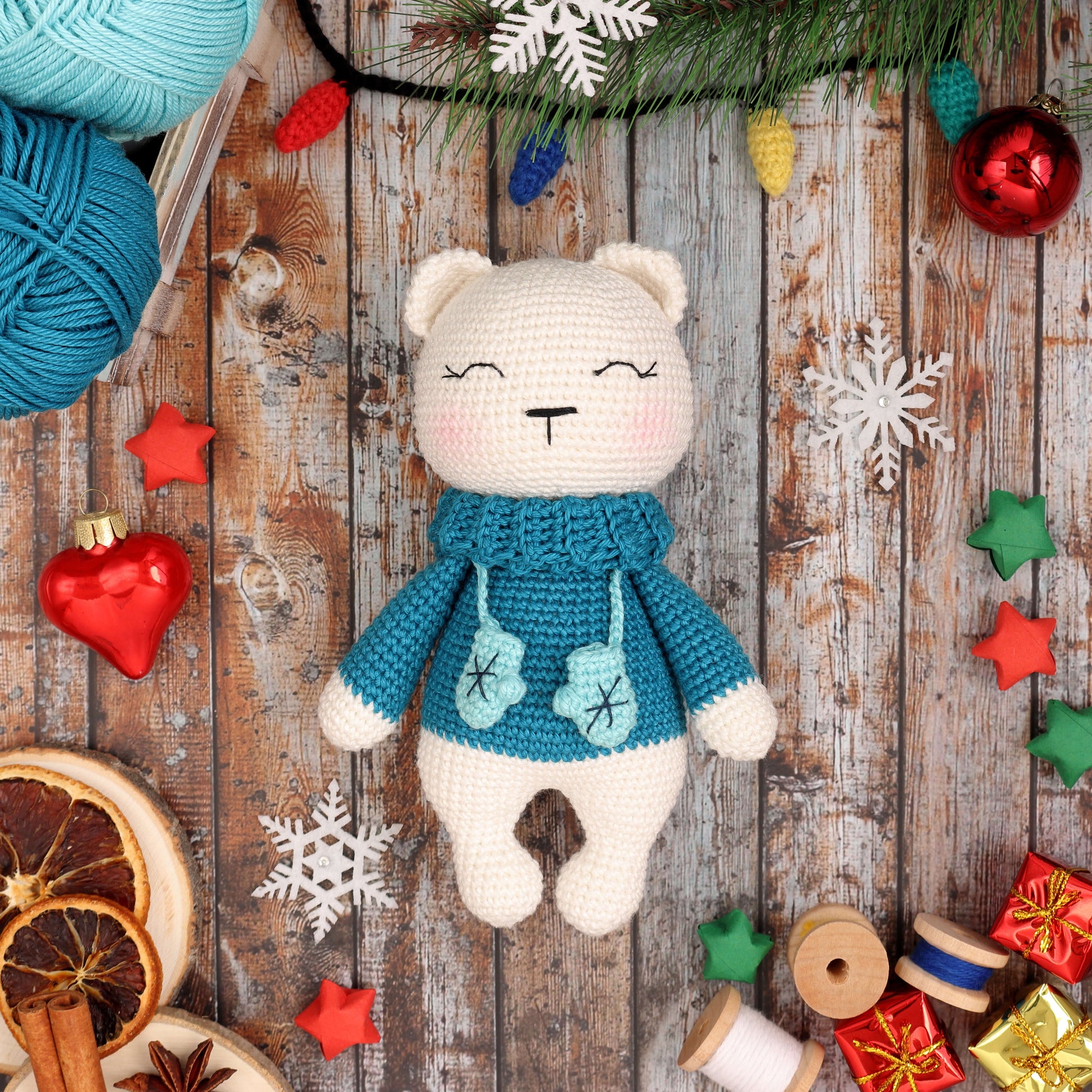 Amigurumi Eisbär
