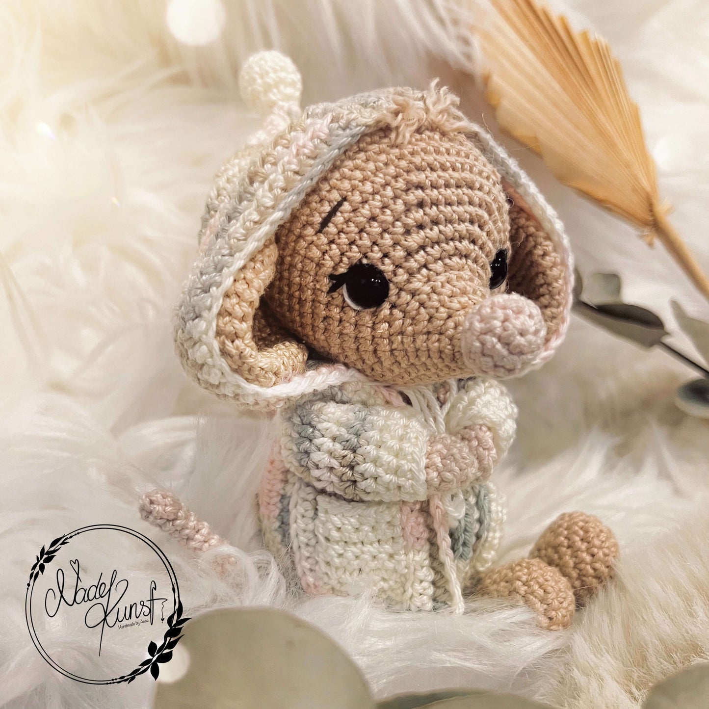 Amigurumi Maus Milly aus Baumwollgarn