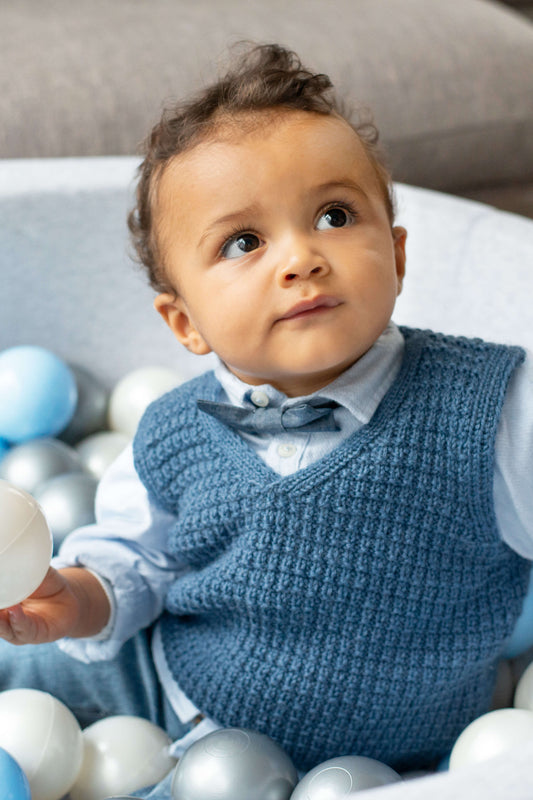 Babypullunder mit Reliefmuster