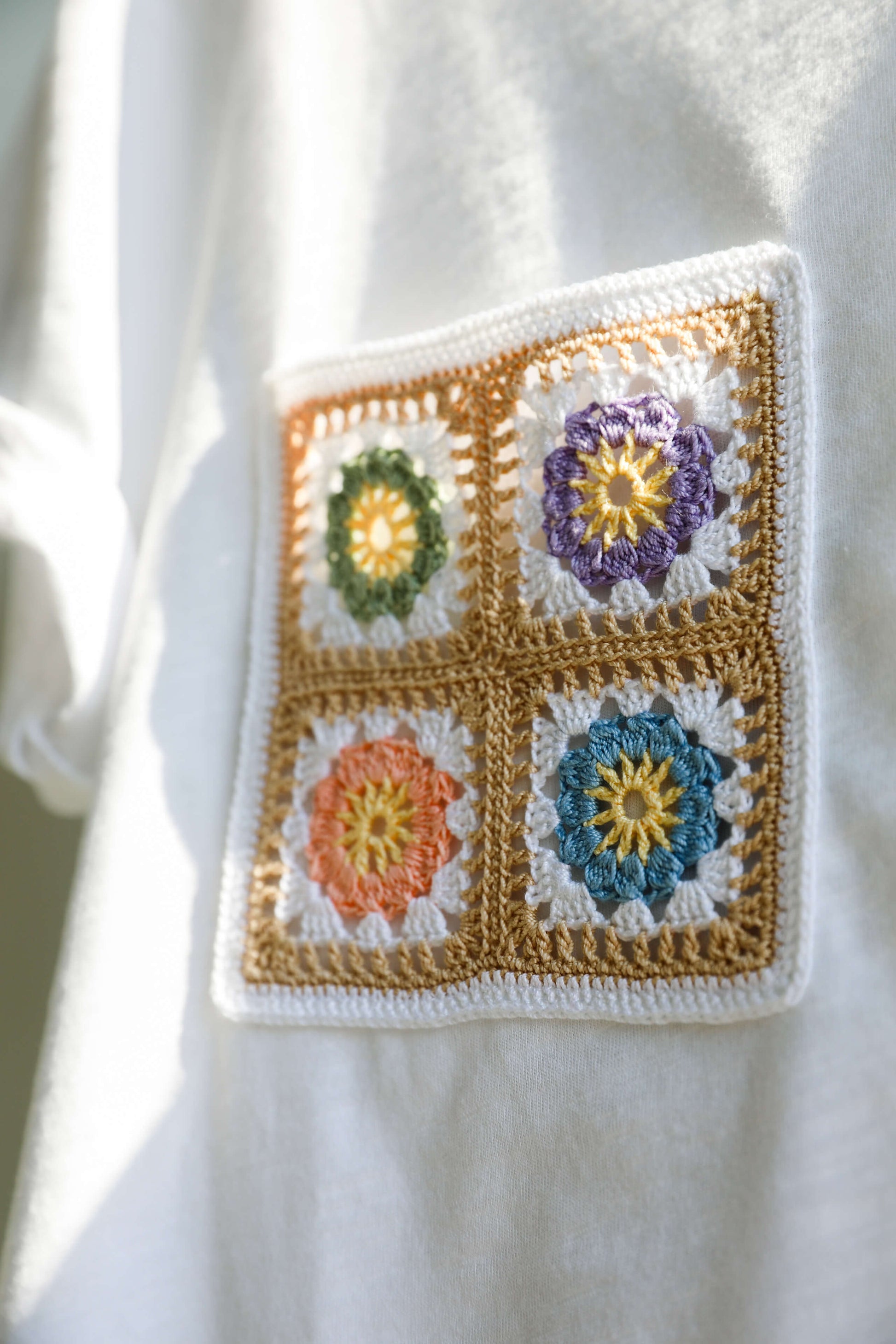 Granny Squares als Dekoelement