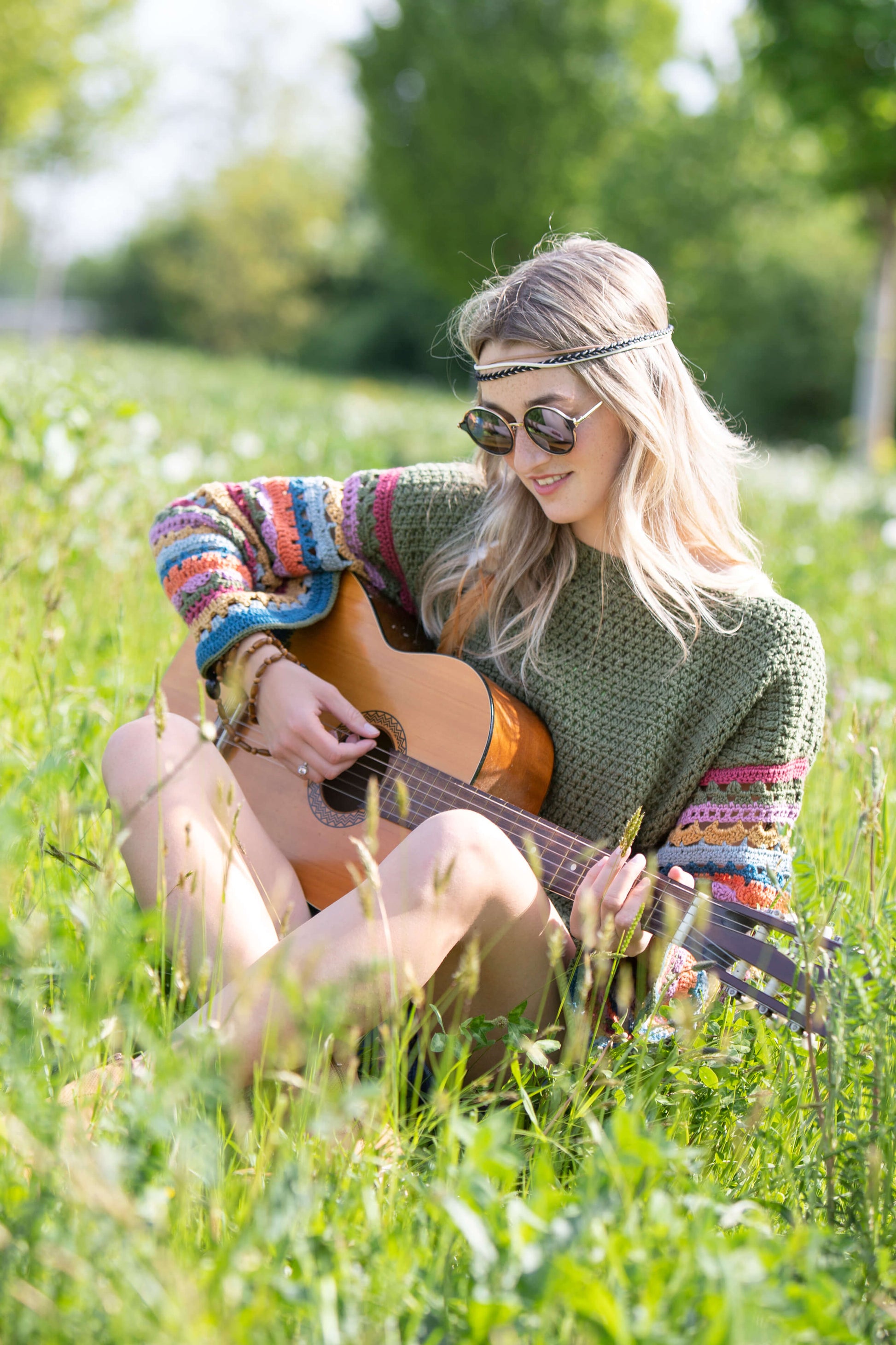 Häkelpulli im Boho-Style
