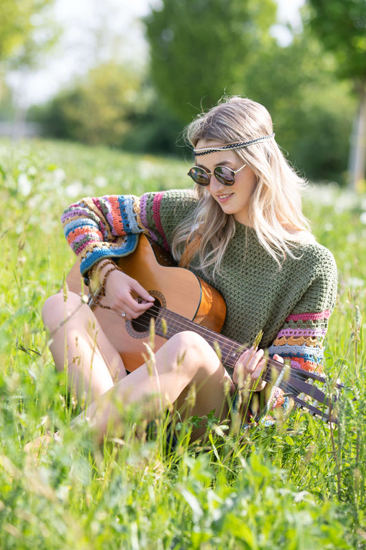 Häkelpulli im Boho-Style