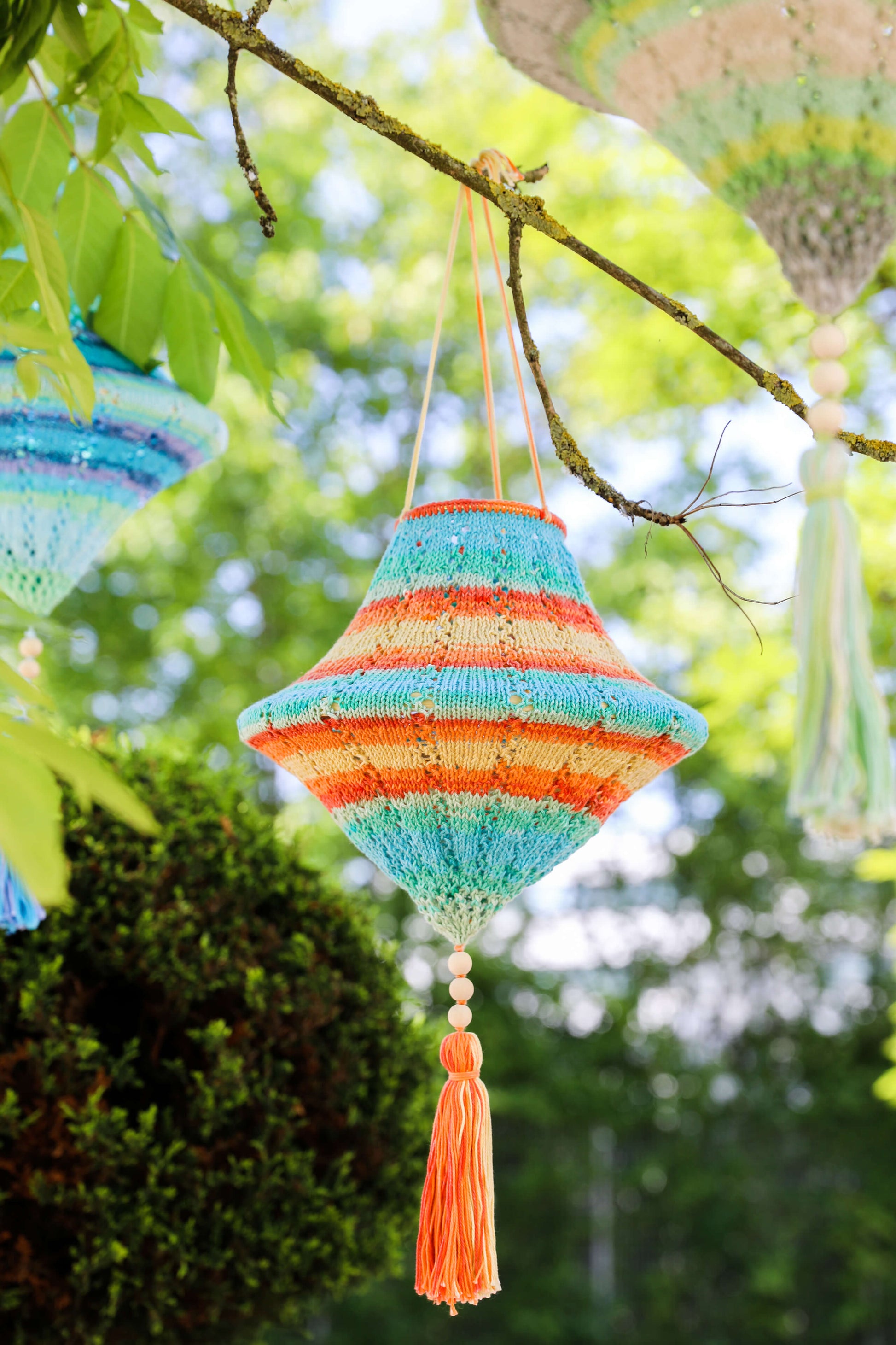 Lampion gestrickt