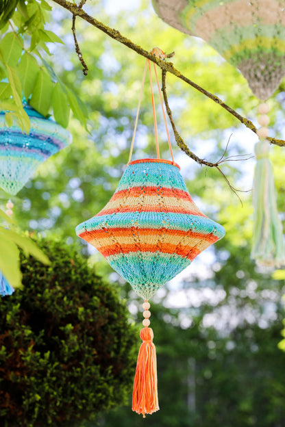 Lampion gestrickt