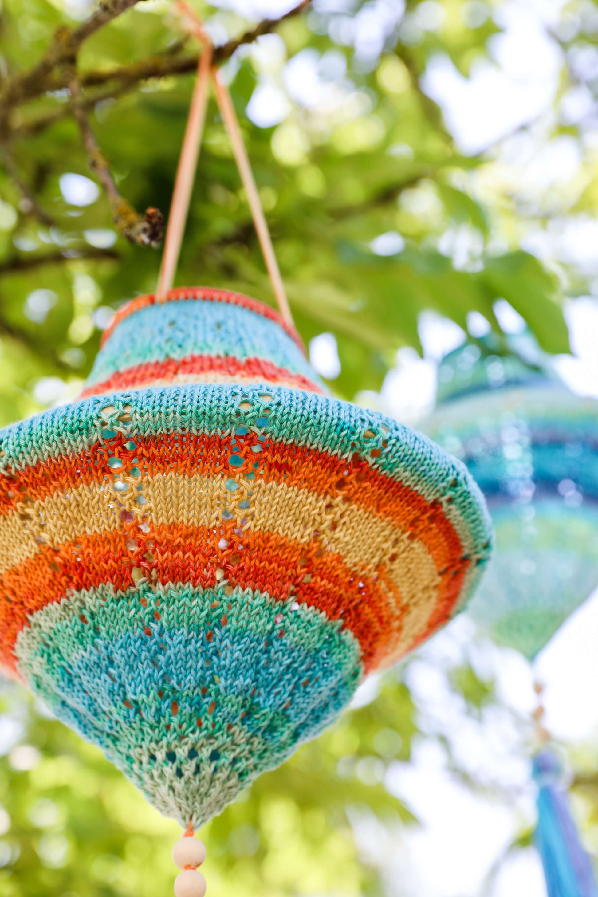 Lampion gestrickt