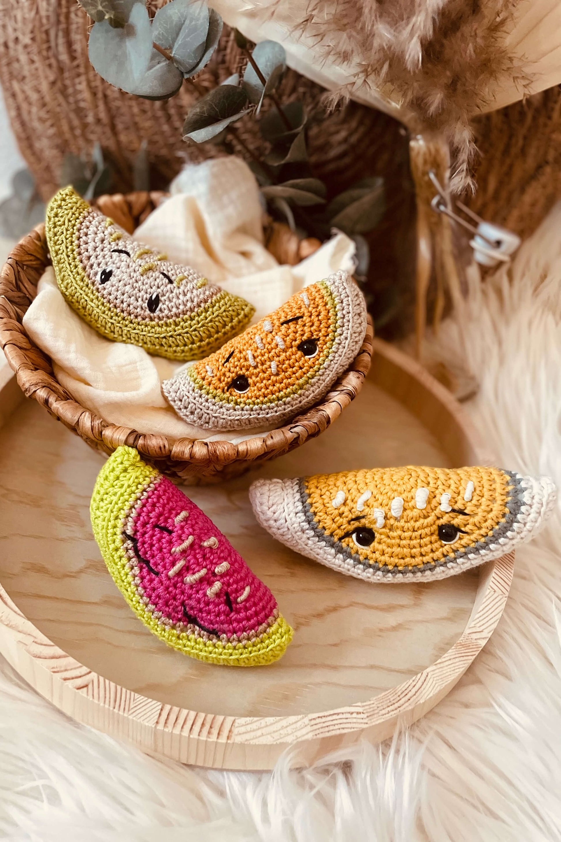 Amigurumi Melonen Carla und Marta