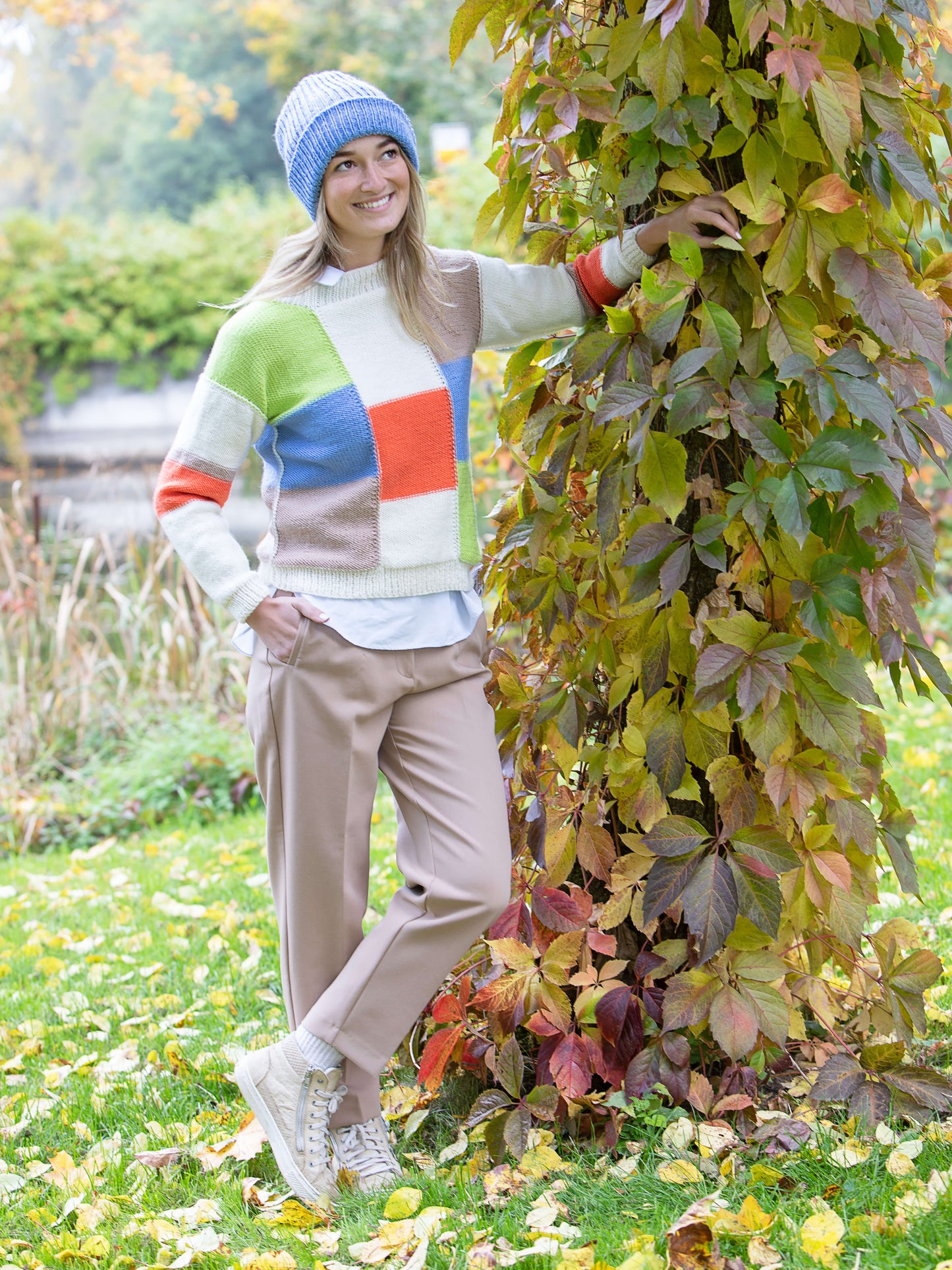 Colour-Blocking Pullover