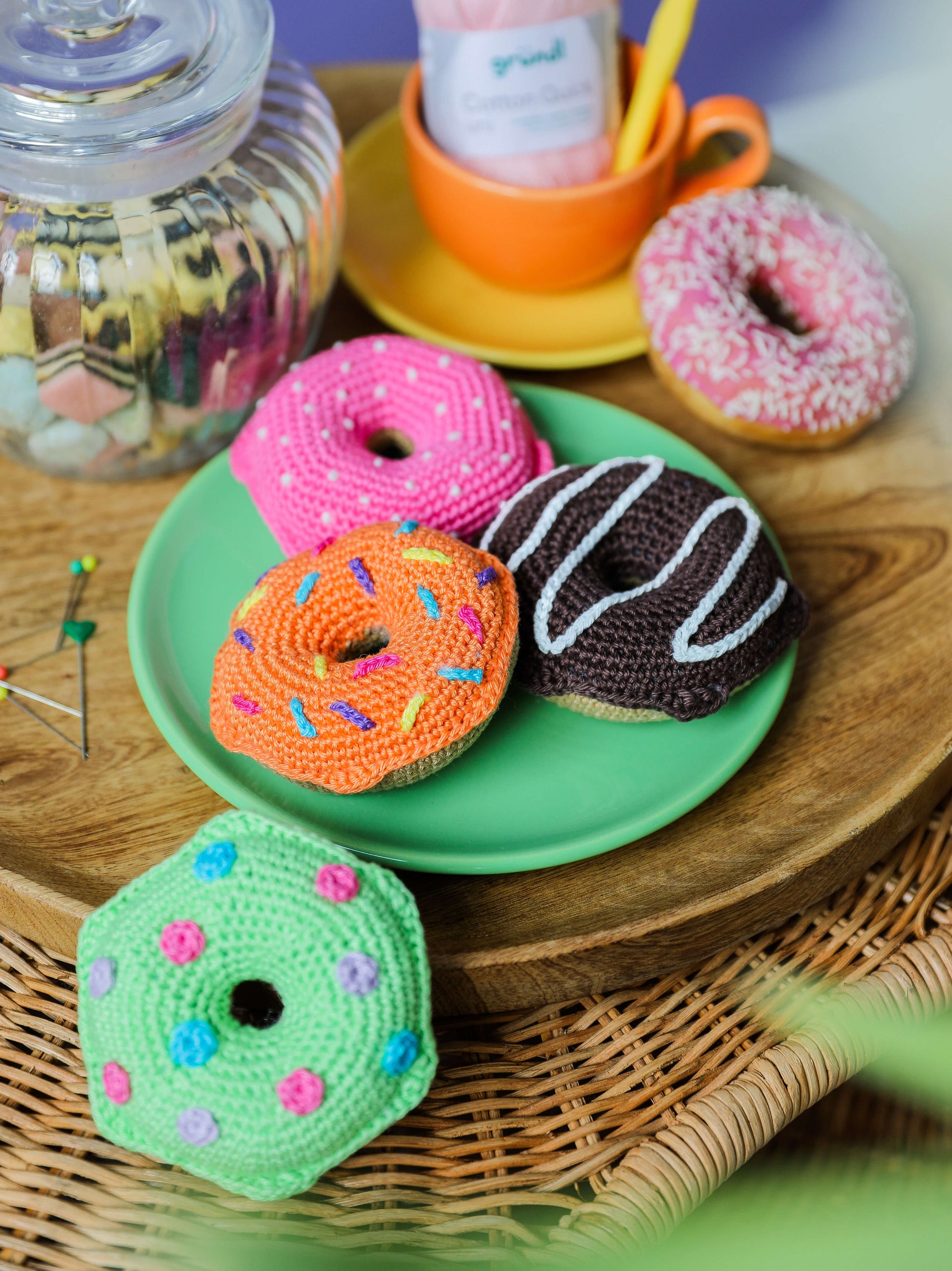 Bunte Donuts