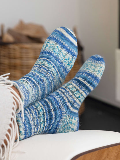 Socken mit Krausrippen
