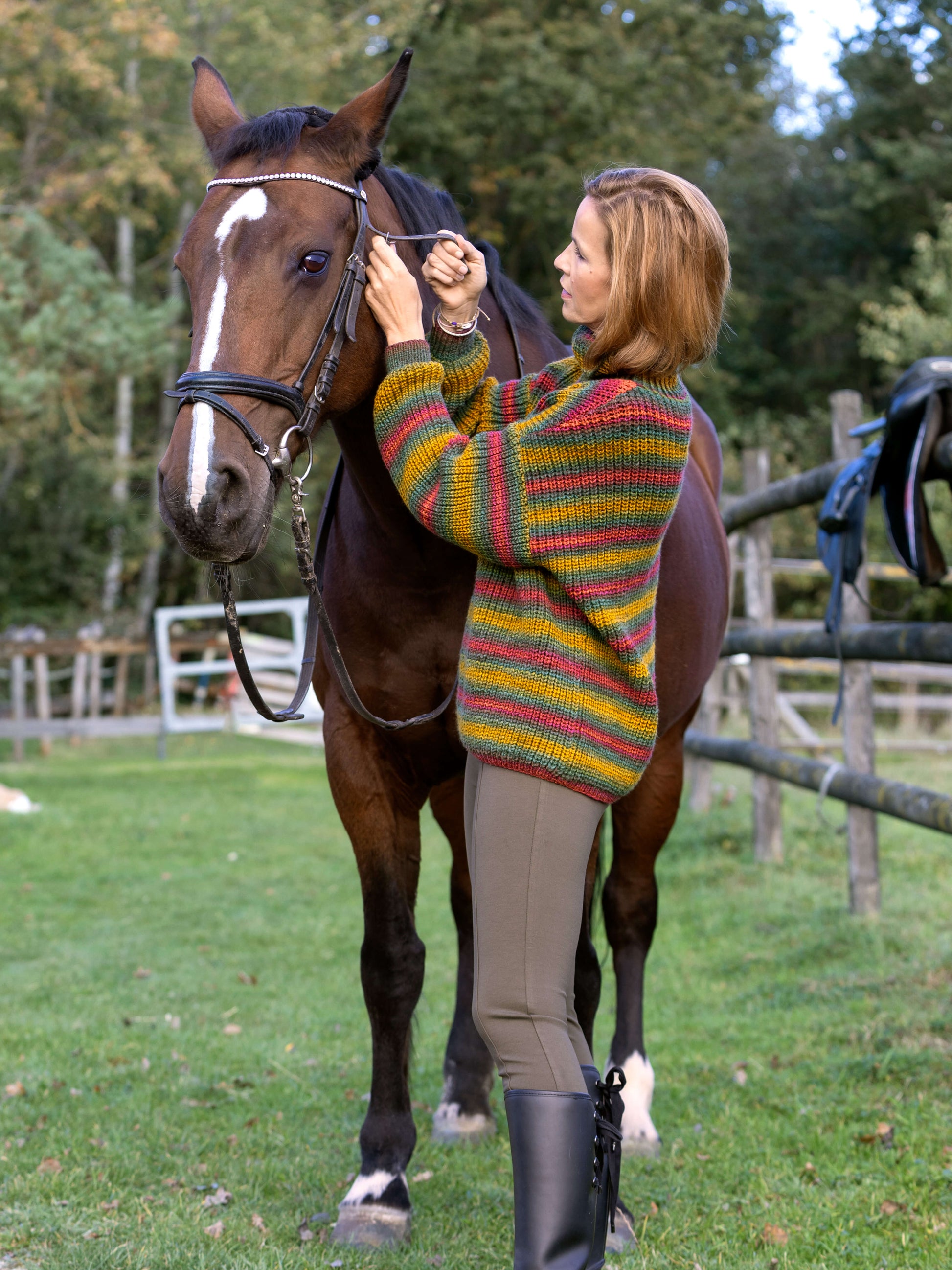 Pulli im Halbpatent