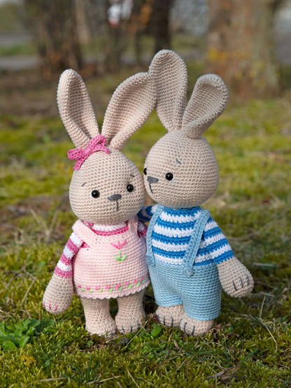 Kit de crochet couple de lapins Nina & Nick