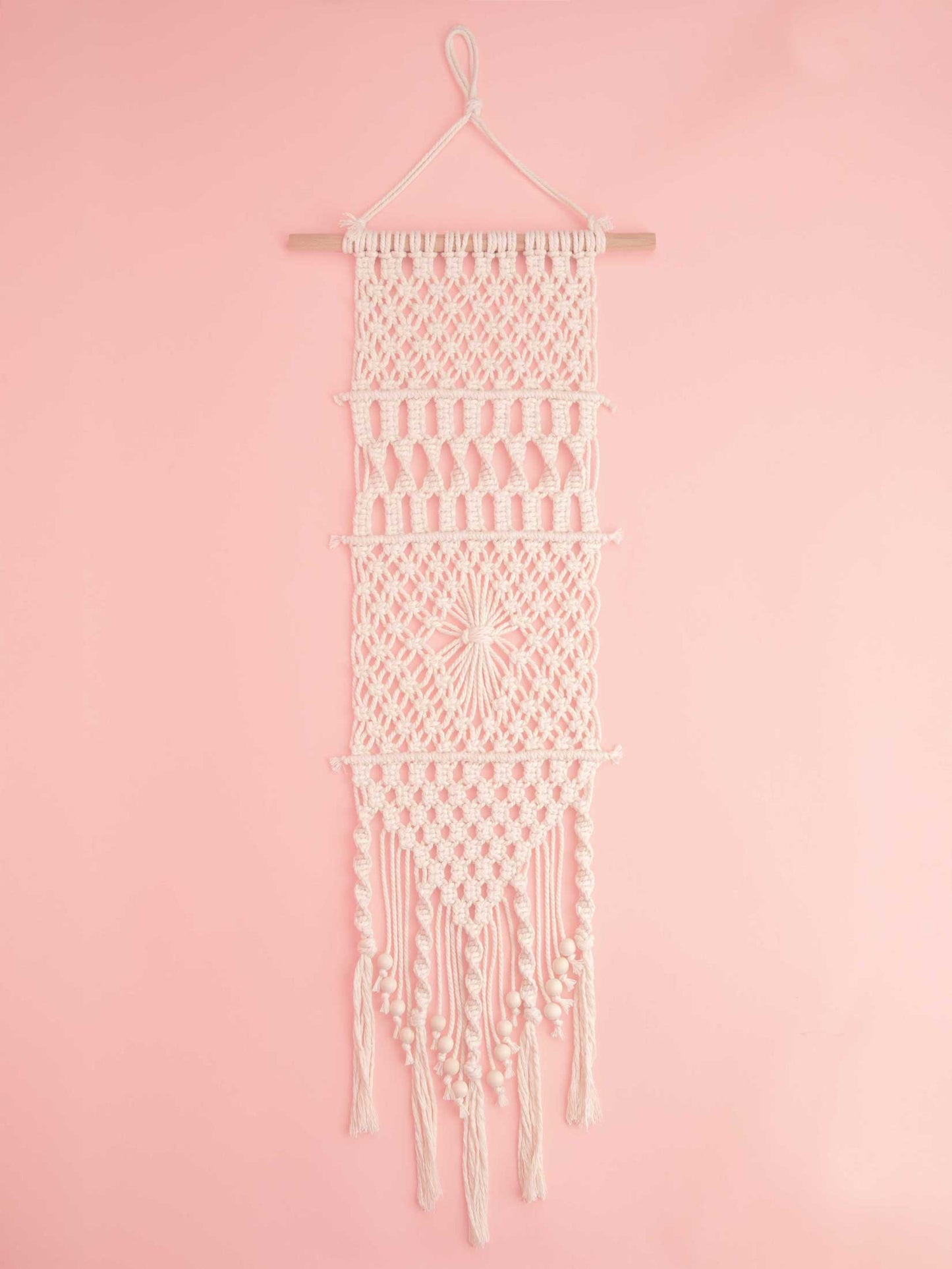 Wandbehang mit Perlen