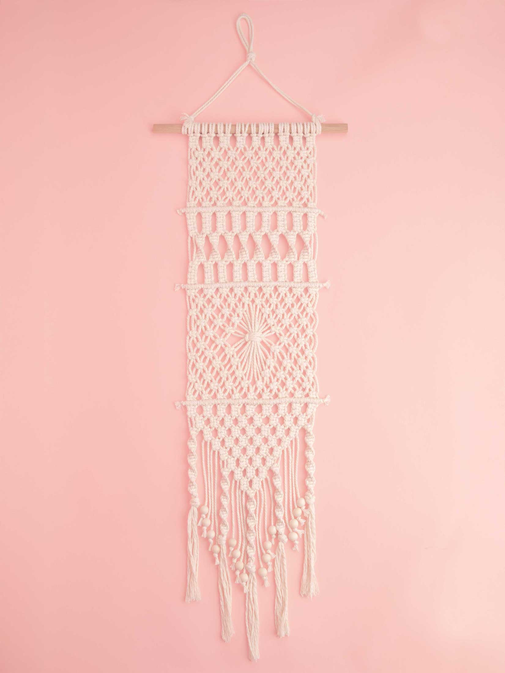 Wandbehang mit Perlen