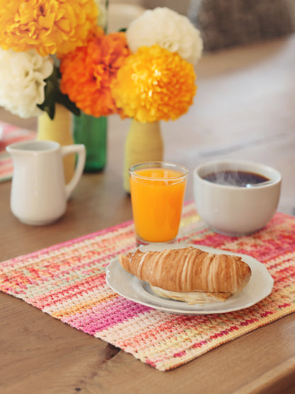 Tischset mit Büschelstäbchen