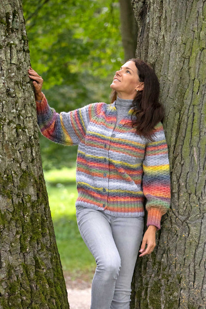 Raglanjacke mit Farbverlauf Top Down