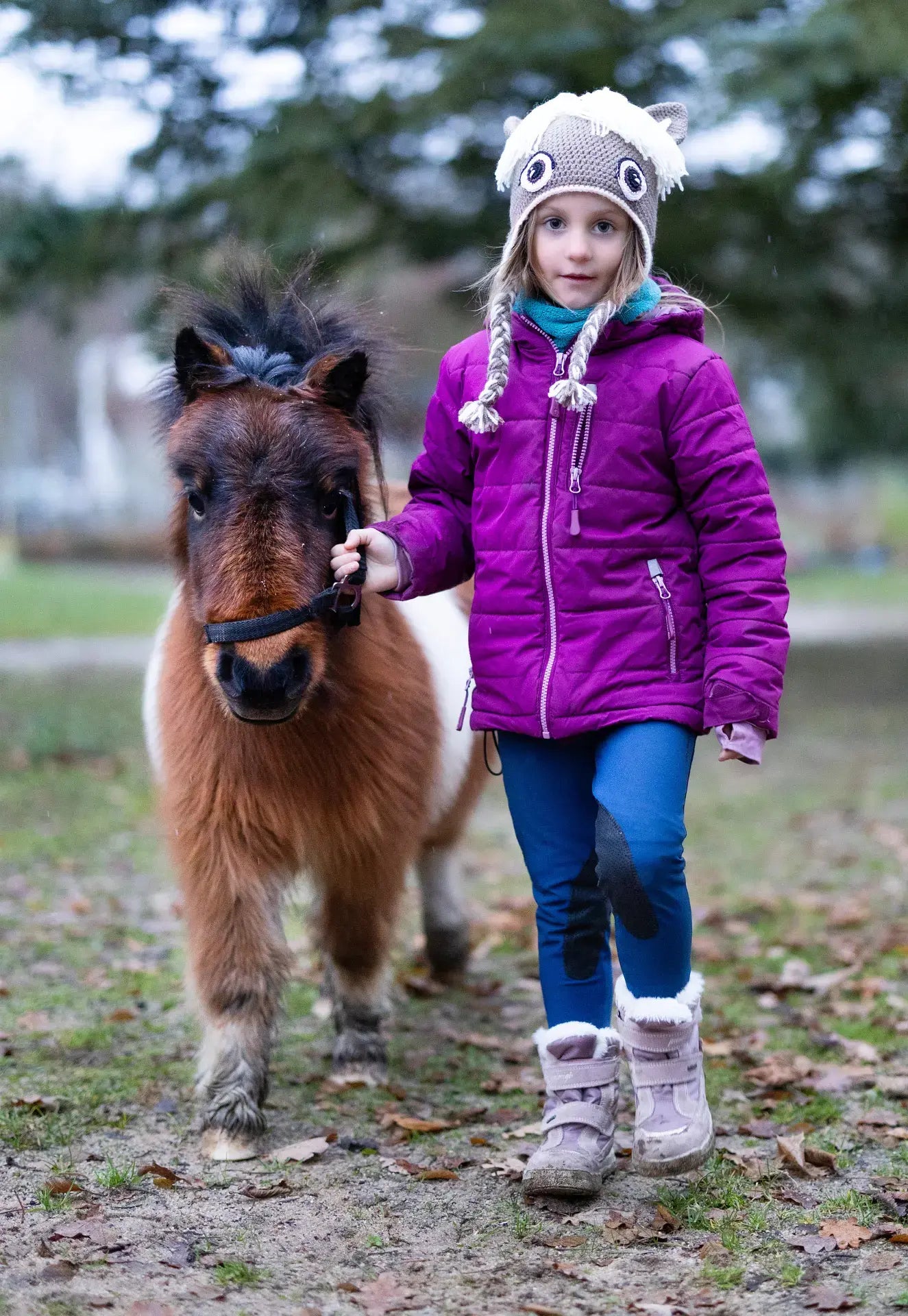 Crochet kit animal hat cute pony