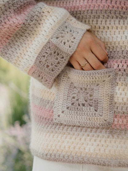 Häkelpulli mit Granny Squares