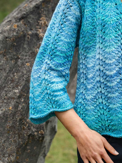 Cardigan im Wellenmuster