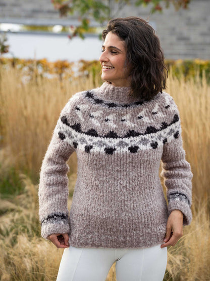 Jacquard-Pulli Top Down