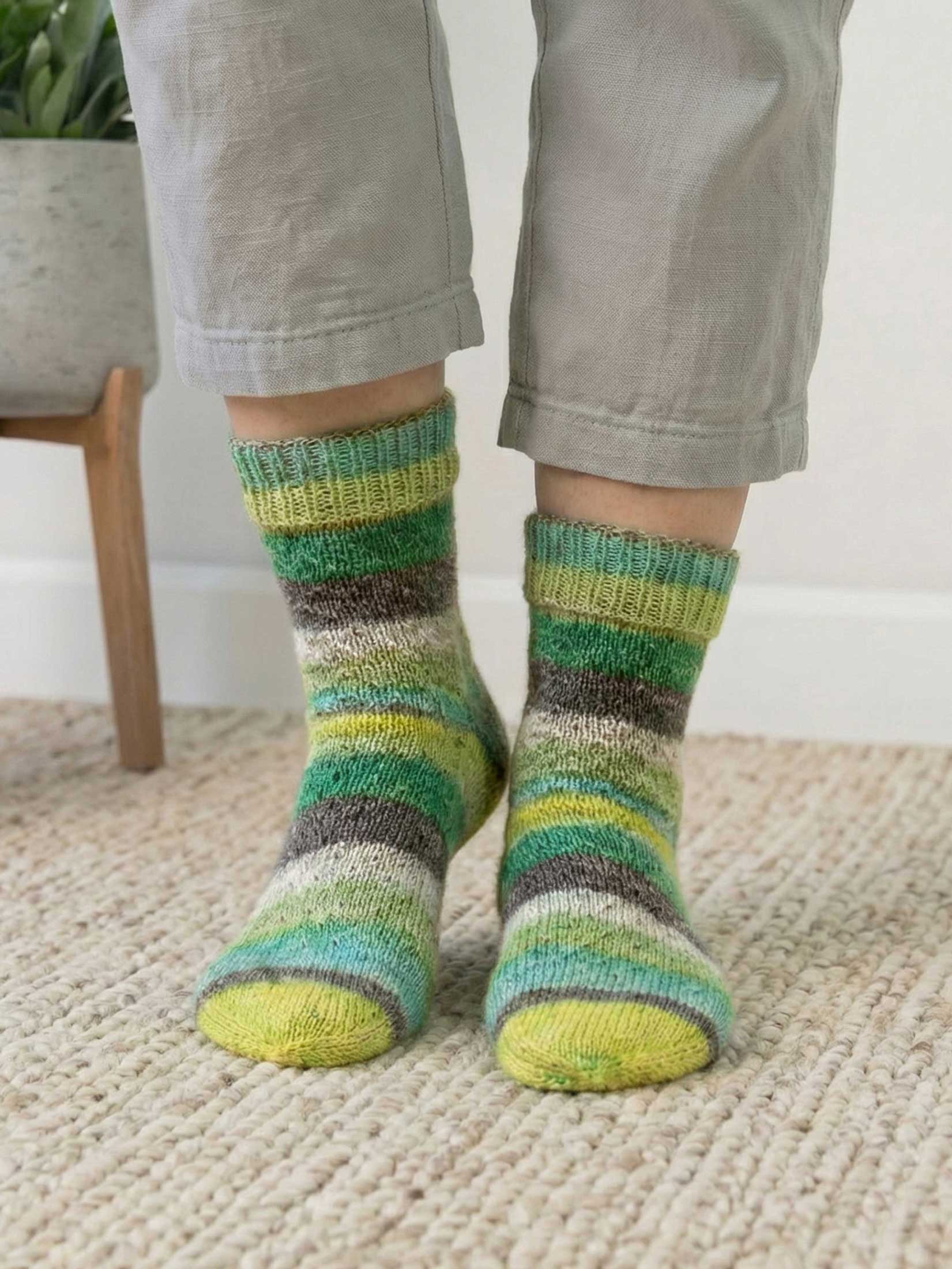 Aktion Grüne Socke: Damensöckchen mit Hebemaschen