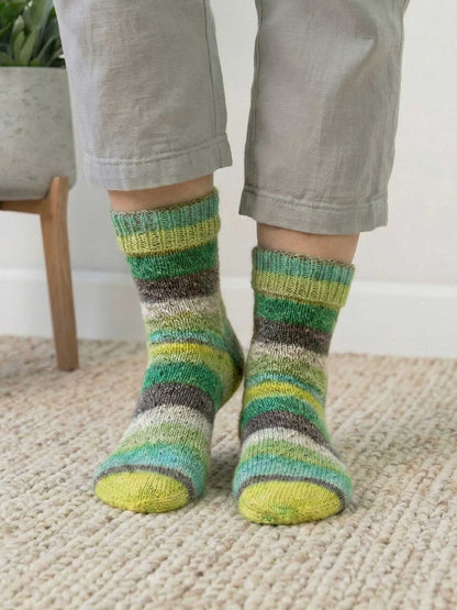 Aktion Grüne Socke: Damensöckchen mit Hebemaschen