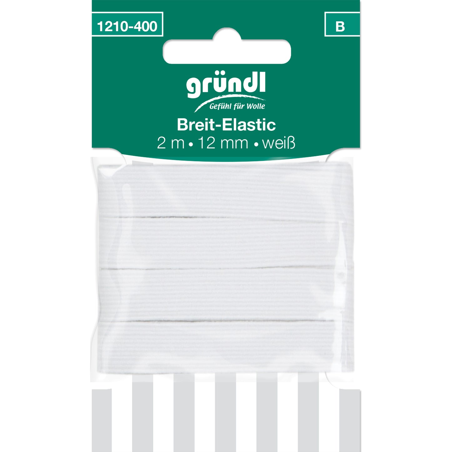 Wide elastic, 12 mm x 2 m