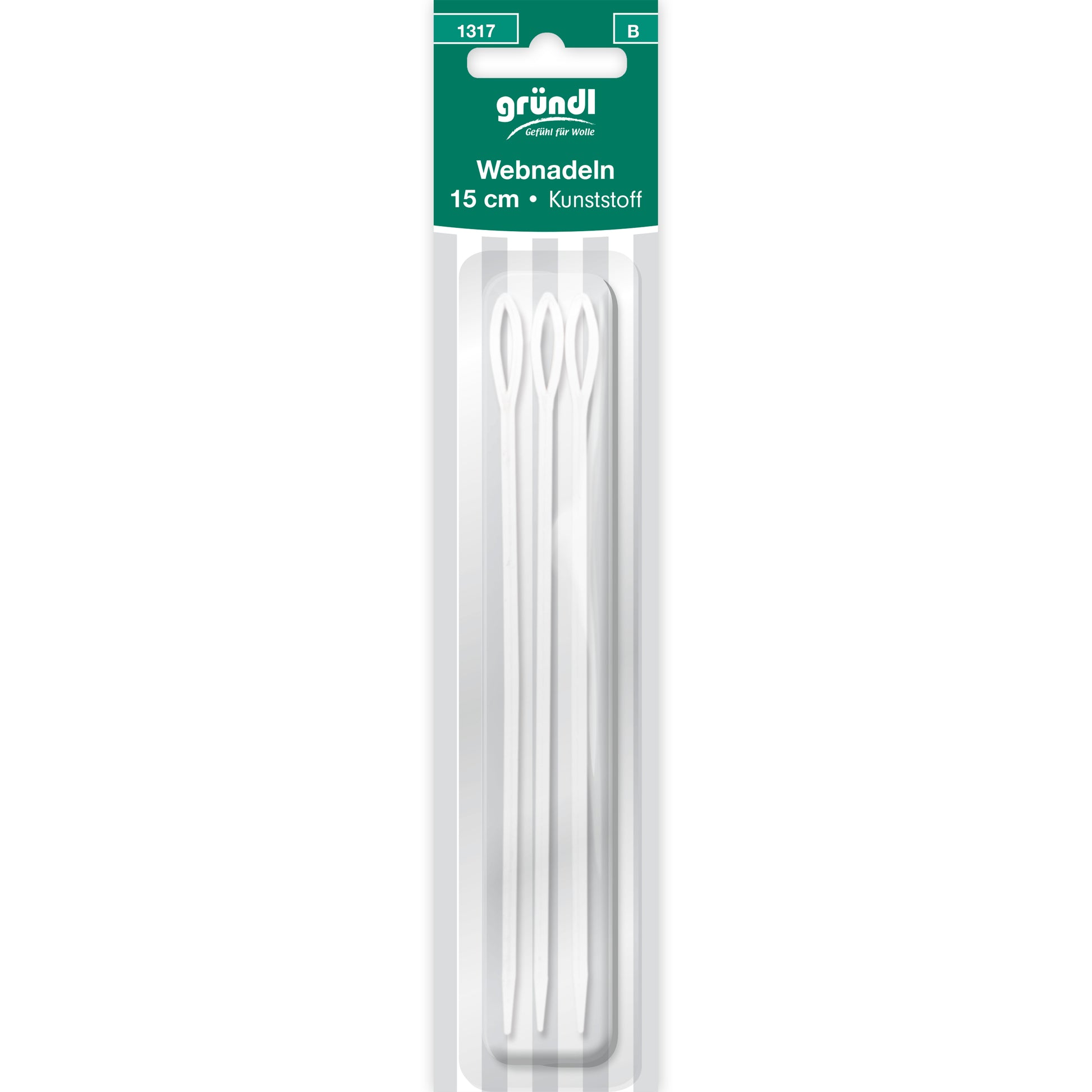 Webnadeln, 15 cm, 3 Nadeln (15 cm), Kunststoff