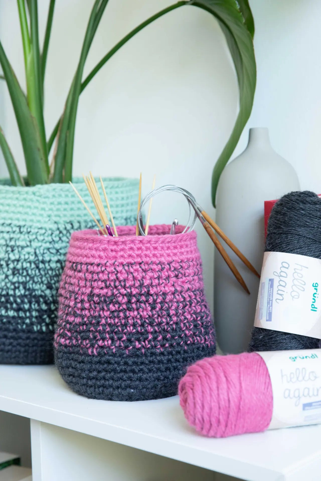 Kit crochet panier de rangement 4 fils