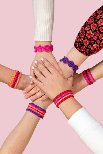 Anleitung verschiedene Armbänder gehäkelt