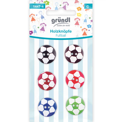 Holzknöpfe - Fußball