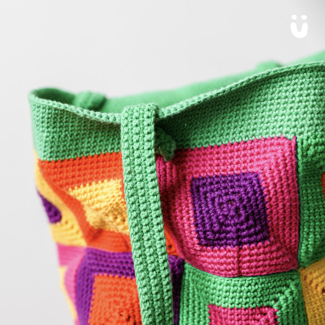 Häkelset Granny Square Tasche