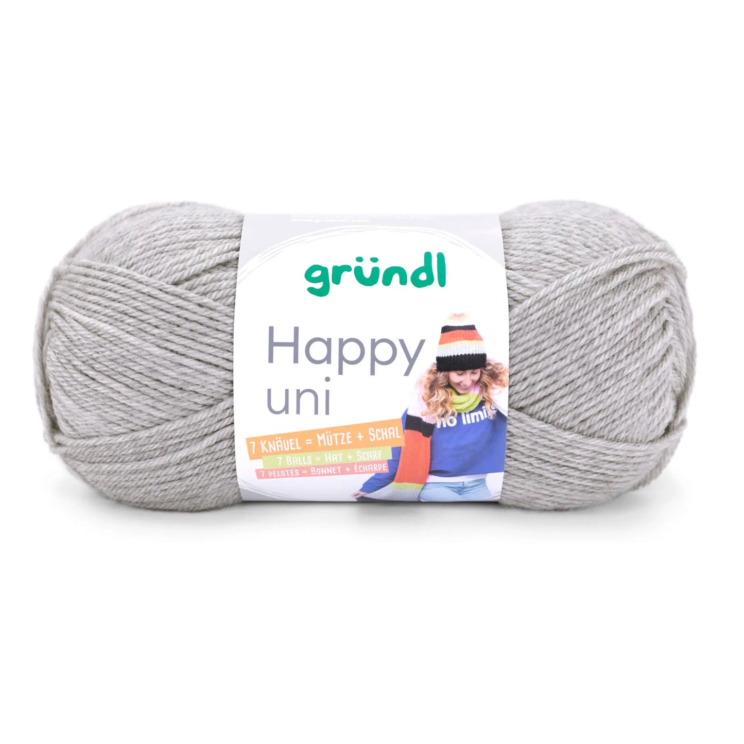 Strickset Colour-Blocking Schal und Mütze